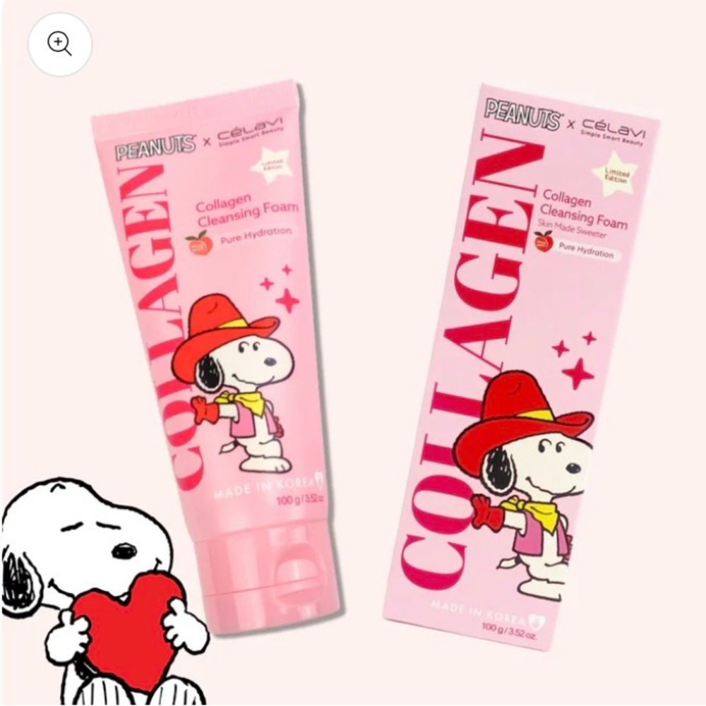 NEW Peanuts x CélaVi Collagen Cleansing Foam